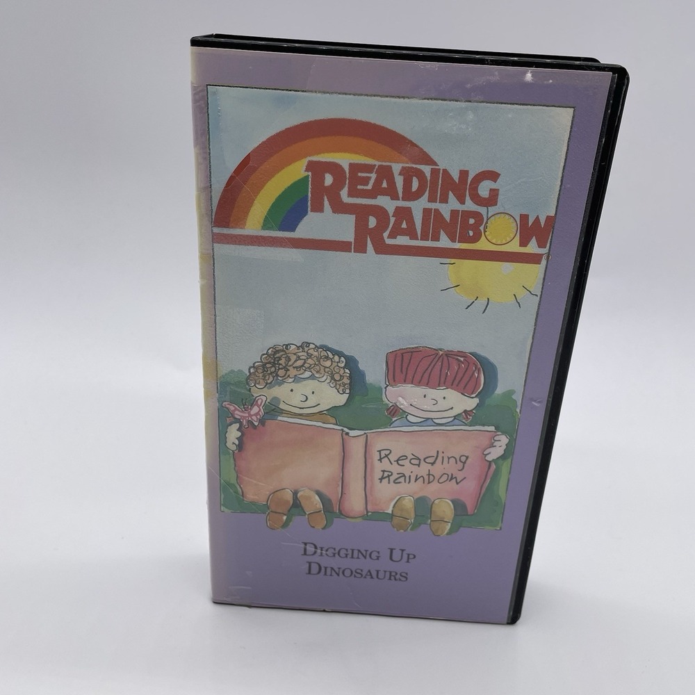 Reading Rainbow: Digging Up Dinosaurs‎ VHS Tape LeVar Burton PBS Kids Education